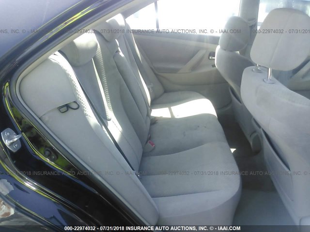 4T4BE46K18R029183 - 2008 TOYOTA CAMRY CE/LE/XLE/SE BLACK photo 8