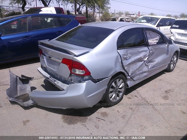 2HGFA1F92BH512751 - 2011 HONDA CIVIC EXL 灰色 照片 4