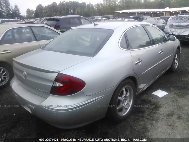 2G4WE587161197795 - 2006 BUICK LACROSSE CXS GRAY photo 4