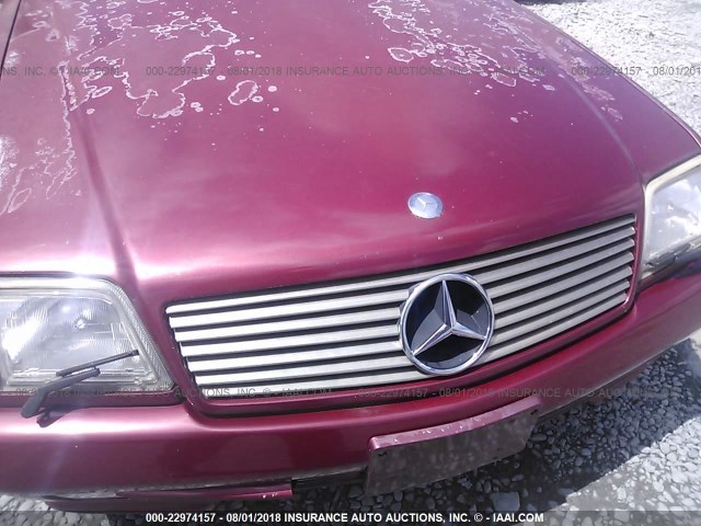 WDBFA67E6SF115356 - 1995 MERCEDES-BENZ SL 500 MAROON photo 6