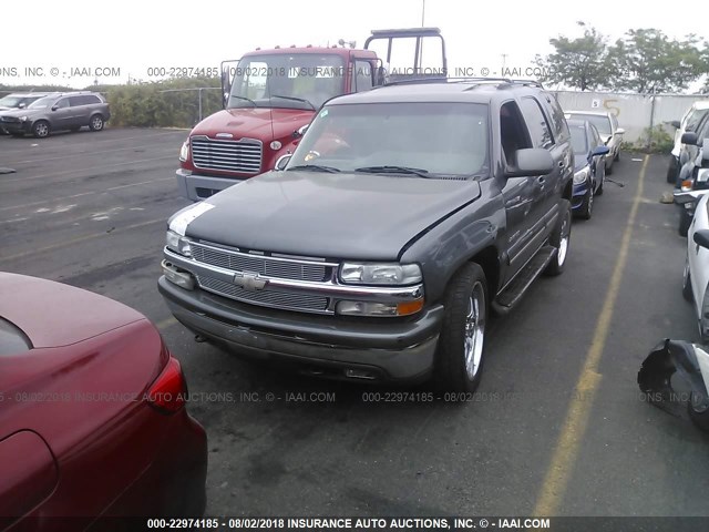 1GNEK13T81R224715 - 2001 CHEVROLET TAHOE K1500 GRAY photo 2