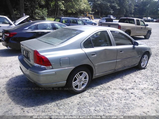 YV1RS592562534525 - 2006 VOLVO S60 2.5T GREEN photo 4