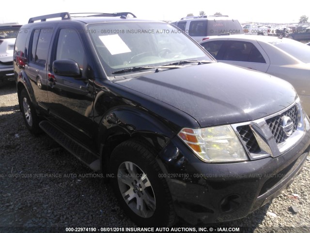 5N1AR1NN0AC629693 - 2010 NISSAN PATHFINDER S/LE/SE BLACK photo 1