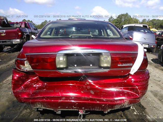 1G4HR54K64U216382 - 2004 BUICK LESABRE LIMITED RED photo 6