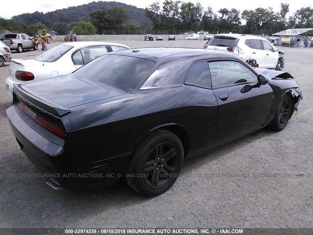 2C3CDYAG1DH610670 - 2013 DODGE CHALLENGER SXT BLACK photo 4