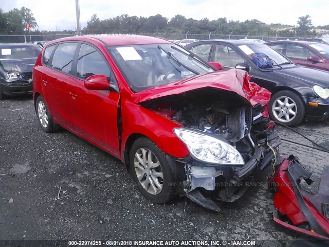 KMHDC86E59U031112 - 2009 HYUNDAI ELANTRA TOURING  RED photo 1