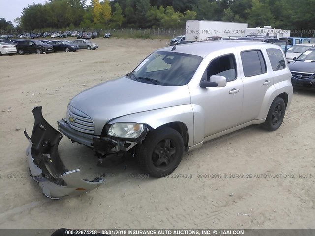 3GNDA23D48S613615 - 2008 CHEVROLET HHR LT SILVER photo 2