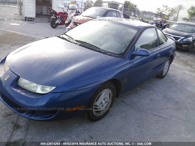 1G8ZH1278VZ210309 - 1997 SATURN SC2 BLUE photo 2
