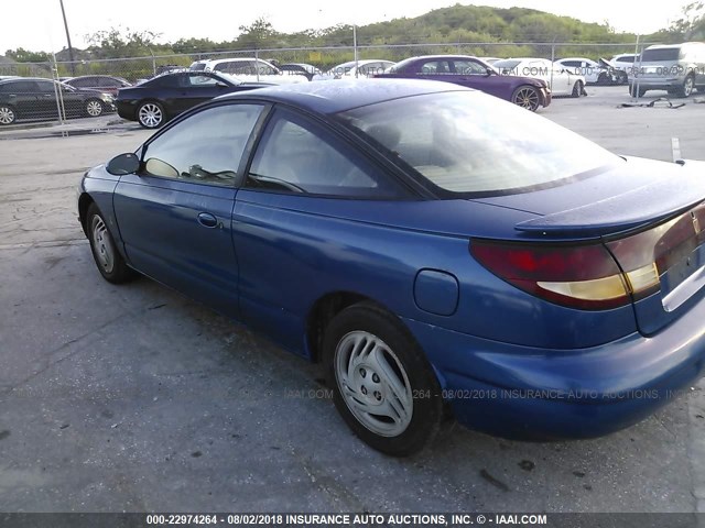 1G8ZH1278VZ210309 - 1997 SATURN SC2 BLUE photo 3