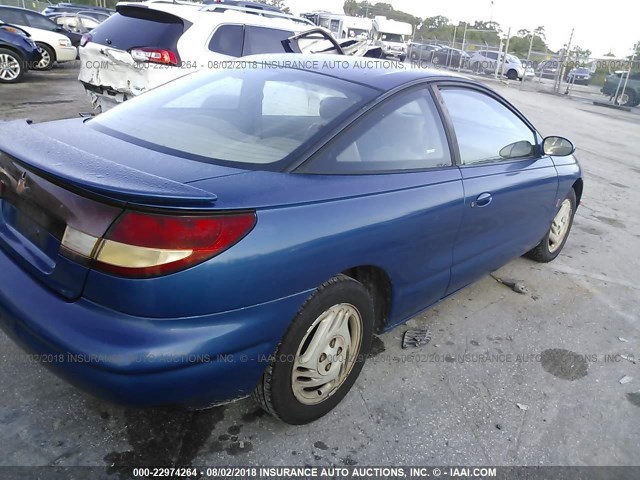 1G8ZH1278VZ210309 - 1997 SATURN SC2 BLUE photo 4