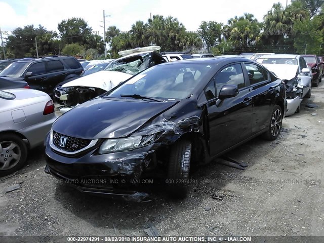 2HGFB6E54DH706239 - 2013 HONDA CIVIC SI BLACK photo 2