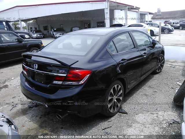 2HGFB6E54DH706239 - 2013 HONDA CIVIC SI BLACK photo 4