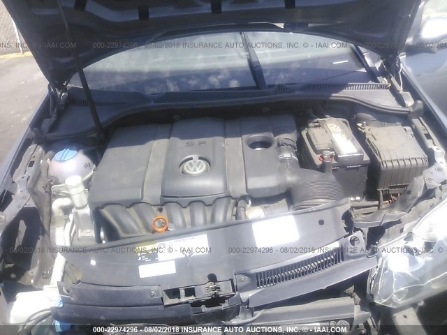 WVWDB7AJ4DW128496 - 2013 VOLKSWAGEN GOLF GRAY photo 10