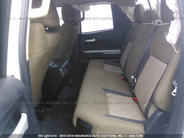 5TFRM5F15EX078782 - 2014 TOYOTA TUNDRA DOUBLE CAB SR/SR5 WHITE photo 8