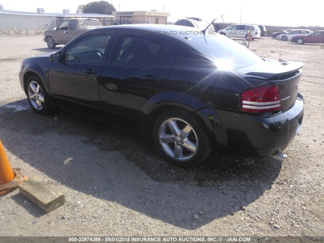 1B3LC76M28N618685 - 2008 DODGE AVENGER R/T BLACK photo 3