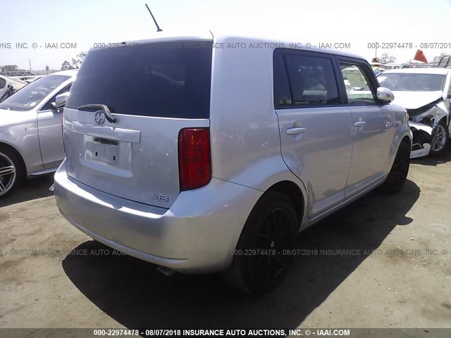 JTLZE4FEXA1104367 - 2010 TOYOTA SCION XB SILVER photo 4