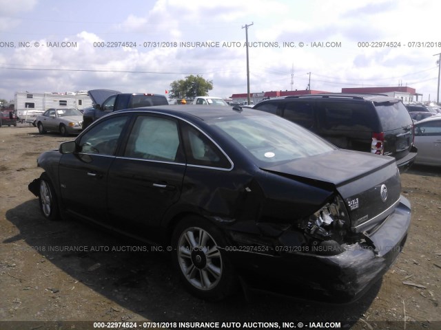 1MEHM42W78G621317 - 2008 MERCURY SABLE PREMIER BLUE photo 3