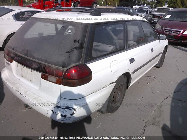 4S3BK6253S7332684 - 1995 SUBARU LEGACY BRIGHTON WHITE photo 4