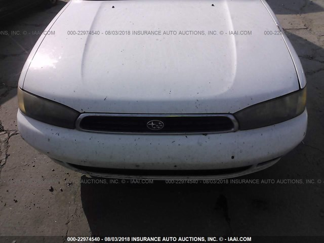 4S3BK6253S7332684 - 1995 SUBARU LEGACY BRIGHTON WHITE photo 6