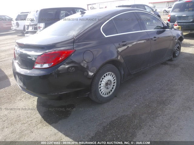 W04GP5EC4B1063040 - 2011 BUICK REGAL CXL BROWN photo 4