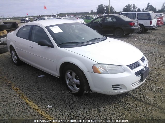 1B3EL46R86N194378 - 2006 DODGE STRATUS SXT WHITE photo 1