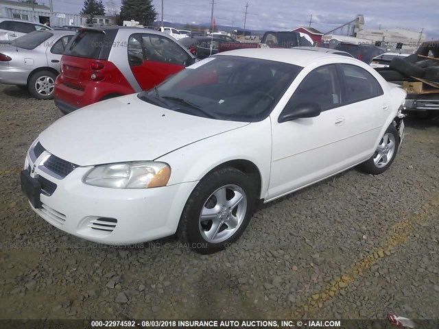 1B3EL46R86N194378 - 2006 DODGE STRATUS SXT WHITE photo 2