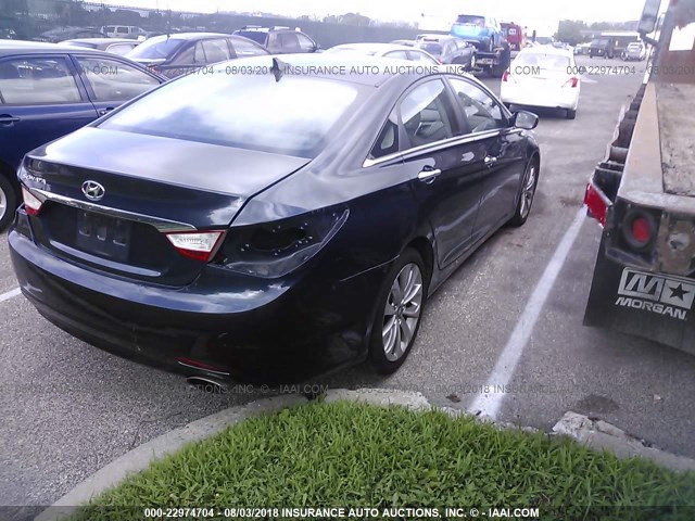 5NPEC4AC7BH041504 - 2011 HYUNDAI SONATA SE/LIMITED BLACK photo 4