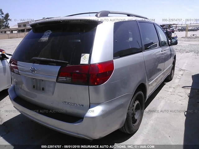 5TDZA23C44S186117 - 2004 TOYOTA SIENNA CE/LE GOLD photo 4