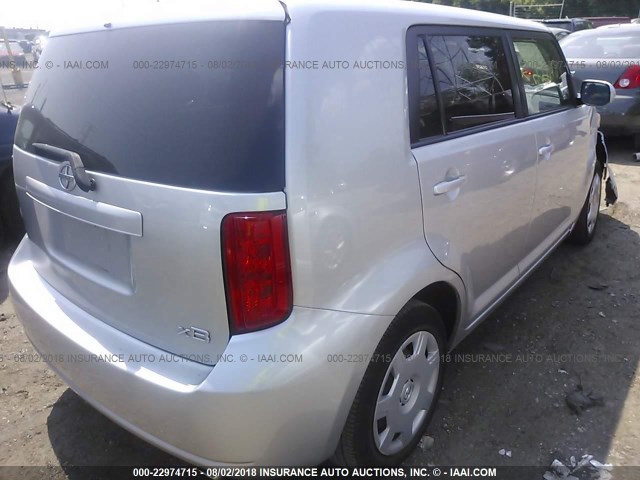 JTLKE50E791080993 - 2009 TOYOTA SCION XB Silber Foto 4