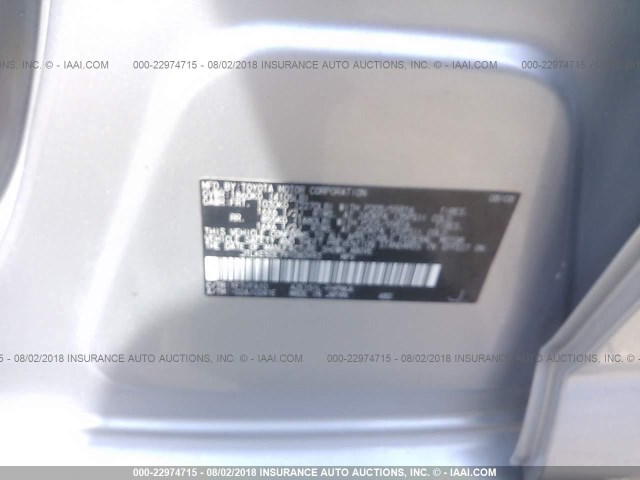 JTLKE50E791080993 - 2009 TOYOTA SCION XB Silber Foto 9