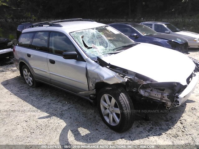 4S4BP61C977344438 - 2007 SUBARU LEGACY OUTBACK 2.5I SILVER photo 1