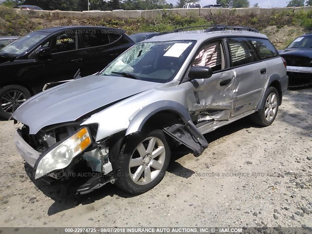 4S4BP61C977344438 - 2007 SUBARU LEGACY OUTBACK 2.5I SILVER photo 2