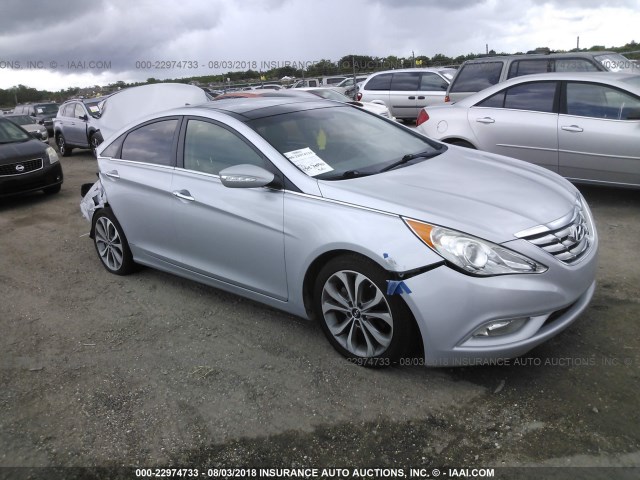 5NPEC4AB0DH659242 - 2013 HYUNDAI SONATA SE/LIMITED SILVER photo 1