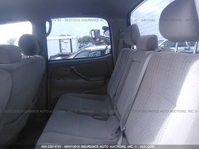 5TBDT44145S468328 - 2005 TOYOTA TUNDRA DOUBLE CAB SR5 RED photo 8