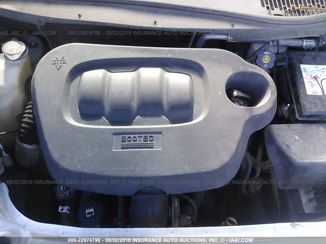 3GNBAADB3AS579204 - 2010 CHEVROLET HHR LS SILVER photo 10