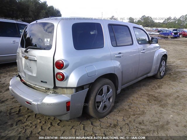 3GNBAADB3AS579204 - 2010 CHEVROLET HHR LS SILVER photo 4