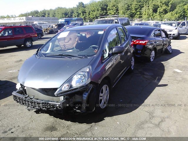 JHMGE8H38BS002940 - 2011 HONDA FIT SILVER photo 2