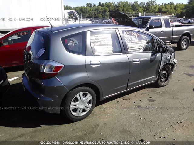 JHMGE8H38BS002940 - 2011 HONDA FIT SILVER photo 4