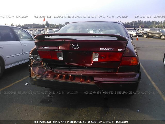 4T1BG22KXYU954740 - 2000 TOYOTA CAMRY CE/LE/XLE RED photo 6