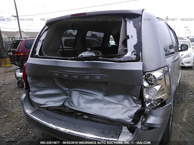 2C4RDGBG1ER233249 - 2014 DODGE GRAND CARAVAN SE GRAY photo 6