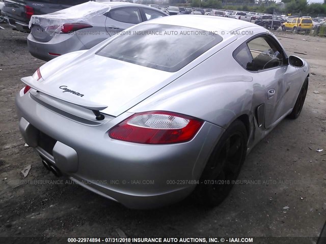 WP0AA29837U762280 - 2007 PORSCHE CAYMAN S SILVER photo 4