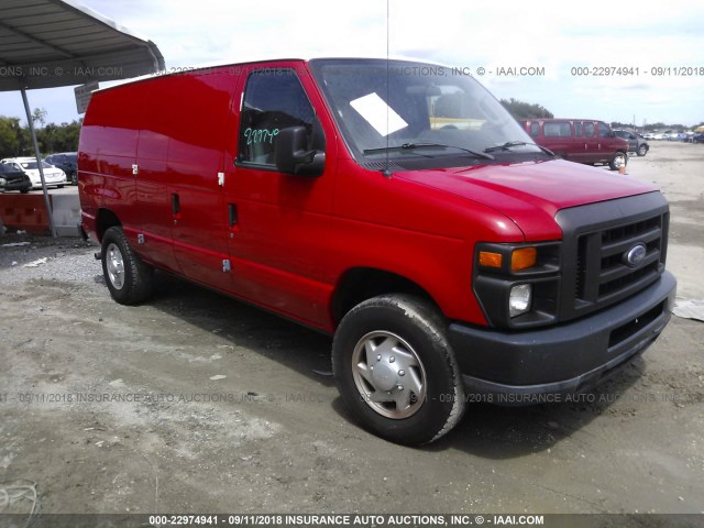 1FTSE3EL1BDA38752 - 2011 FORD ECONOLINE E350 SUPER DUTY VAN WHITE photo 1