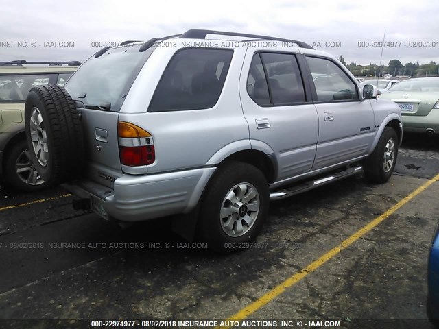 4S6CM58W2X4404172 - 1999 HONDA PASSPORT EX/LX SILVER photo 4