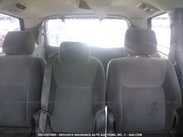 5TDZK23C17S039481 - 2007 TOYOTA SIENNA CE/LE BEIGE photo 8