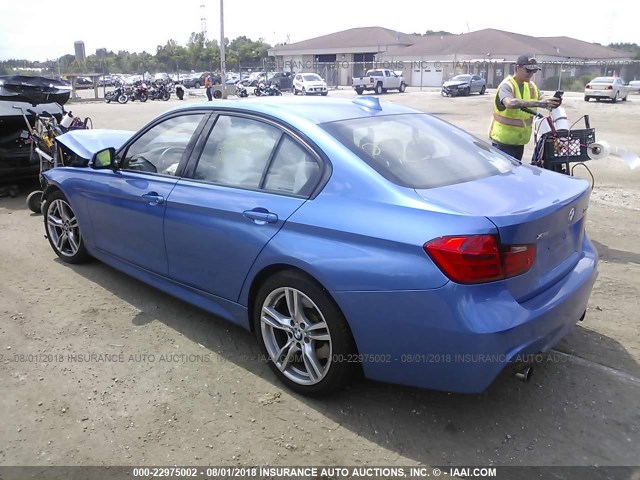 WBA3B9G53DNP39687 - 2013 BMW 335 XI BLUE photo 3