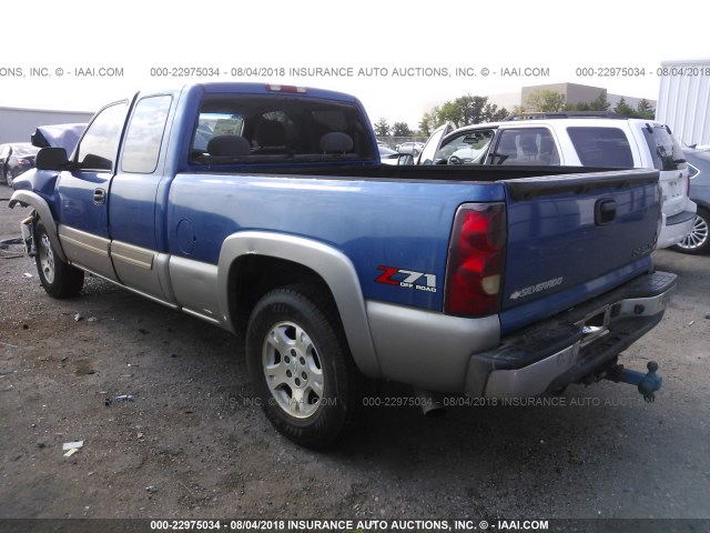 2GCEK19TX31228017 - 2003 CHEVROLET SILVERADO K1500 BLUE photo 3