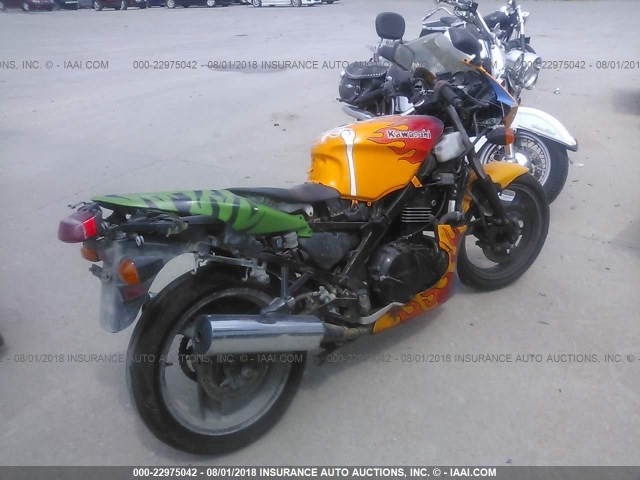 JKAEXVD127A103565 - 2007 KAWASAKI EX500 D ORANGE photo 4