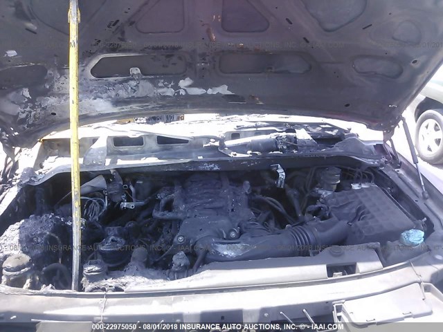 5N1AA08A95N701558 - 2005 NISSAN ARMADA SE/LE BURGUNDY photo 10