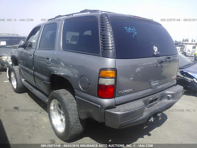 1GKEK63U16J102769 - 2006 GMC YUKON DENALI GRAY photo 3