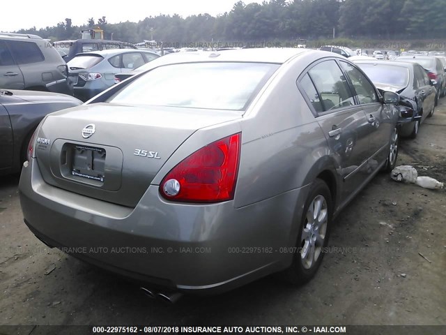 1N4BA41E58C820162 - 2008 NISSAN MAXIMA SE/SL BROWN photo 4